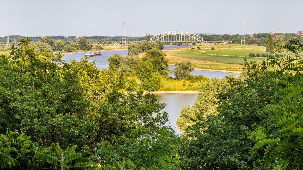 Rhine landscape Arnhem Netherlands